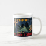 Postal de Italia del vintage (isla de Capri) Tazas De Café