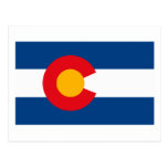 Postal de la bandera de Colorado