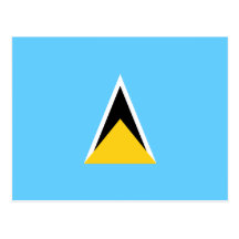 Postal de la bandera de la Santa Lucía