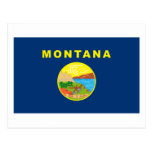 Postal de la bandera de Montana