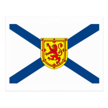 Postal de la bandera de Nueva Escocia