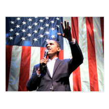 Postal de la bandera de Obama