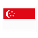 Postal de la bandera de Singapur