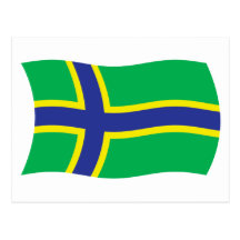 Postal de la bandera de Vepsians