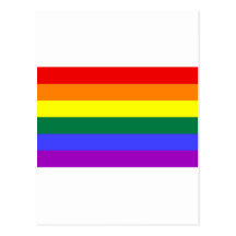 Postal de la bandera del arco iris