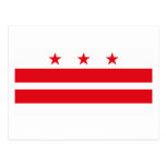 Postal de la bandera del distrito de Columbia