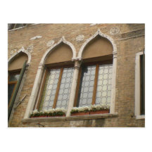 Postal de la caja de ventana de Venecia