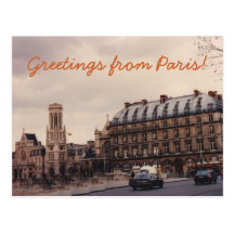 Postal de la calle de París