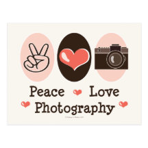 Postal de la cámara de la fotografía del amor de l