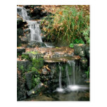 Postal de la cascada del placer del jardín del rod