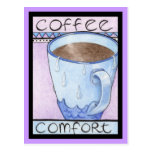 Postal de la comodidad del café