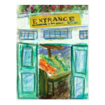 Postal de la entrada del mercado (mercado de lugar