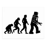 Postal de la evolución del robot