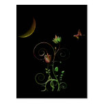 Postal de la flor de la luna