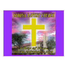 Postal de la iglesia baptista de la corona