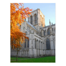 Postal de la iglesia de monasterio de York