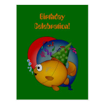 Postal de la invitación de la celebración del cump