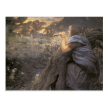 Postal de la música del Faerie del vintage