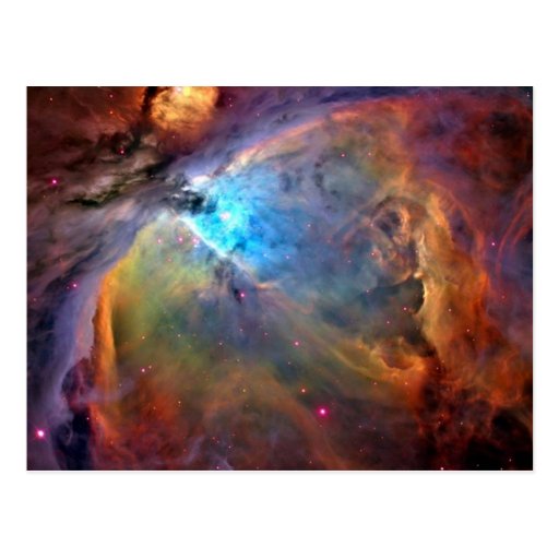 Postal de la nebulosa de Orión