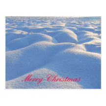 Postal de la nieve de las Felices Navidad