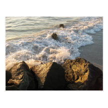 Postal de la orilla de la playa de Madeira