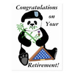 Postal de la panda del día de fuerzas armadas de a