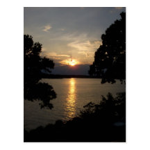 Postal de la puesta del sol
