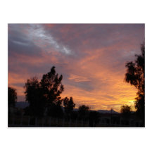Postal de la puesta del sol de Arizona