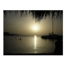Postal de la puesta del sol de Ocho Rios