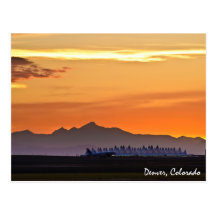 Postal de la puesta del sol del aeropuerto interna