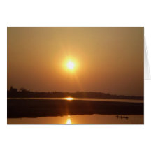 Postal de la puesta del sol felicitaciones