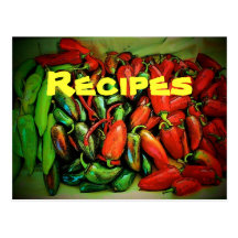 Postal de la receta (chiles)