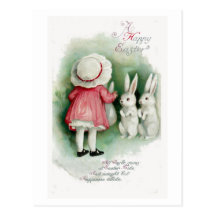 Postal de la reproducción de la tarjeta de pascua 