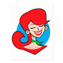 Postal de la Rojo-Cabeza del vintage