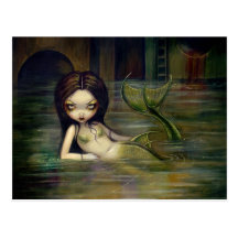 "Postal de la sirena de la alcantarilla"