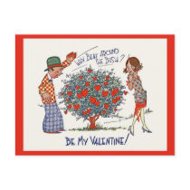 Postal de la tarjeta del día de San Valentín de la tarjetas postales