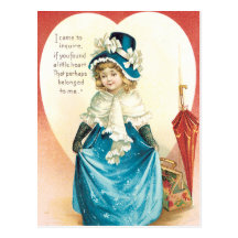 Postal de la tarjeta del día de San Valentín del V