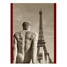 Postal de la torre Eiffel