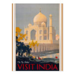 Postal de la vertical del Taj Mahal
