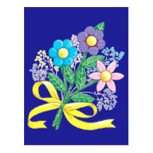 Postal de las FLORES