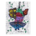 Postal de las mariposas
