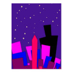 Postal de las noches de Scape de la ciudad