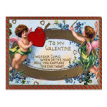 Postal de las tarjetas del día de San Valentín del