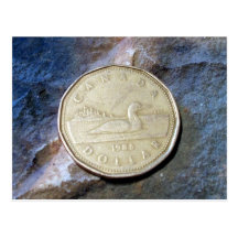 Postal de Loonie de 1988 canadienses