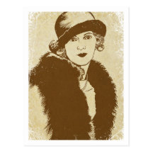 Postal de los años 20 del rugido del ~ de "Frances