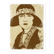 Postal de los años 20 del rugido del ~ de "Ruth"