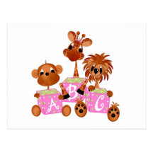 Postal de los bebés de la selva toda la ocasión es