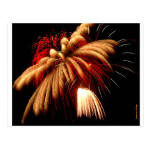 Postal de los fuegos artificiales