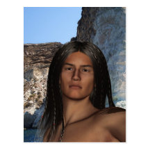 Postal de los nativos americanos