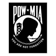 Postal de MIA del PRISIONERO DE GUERRA